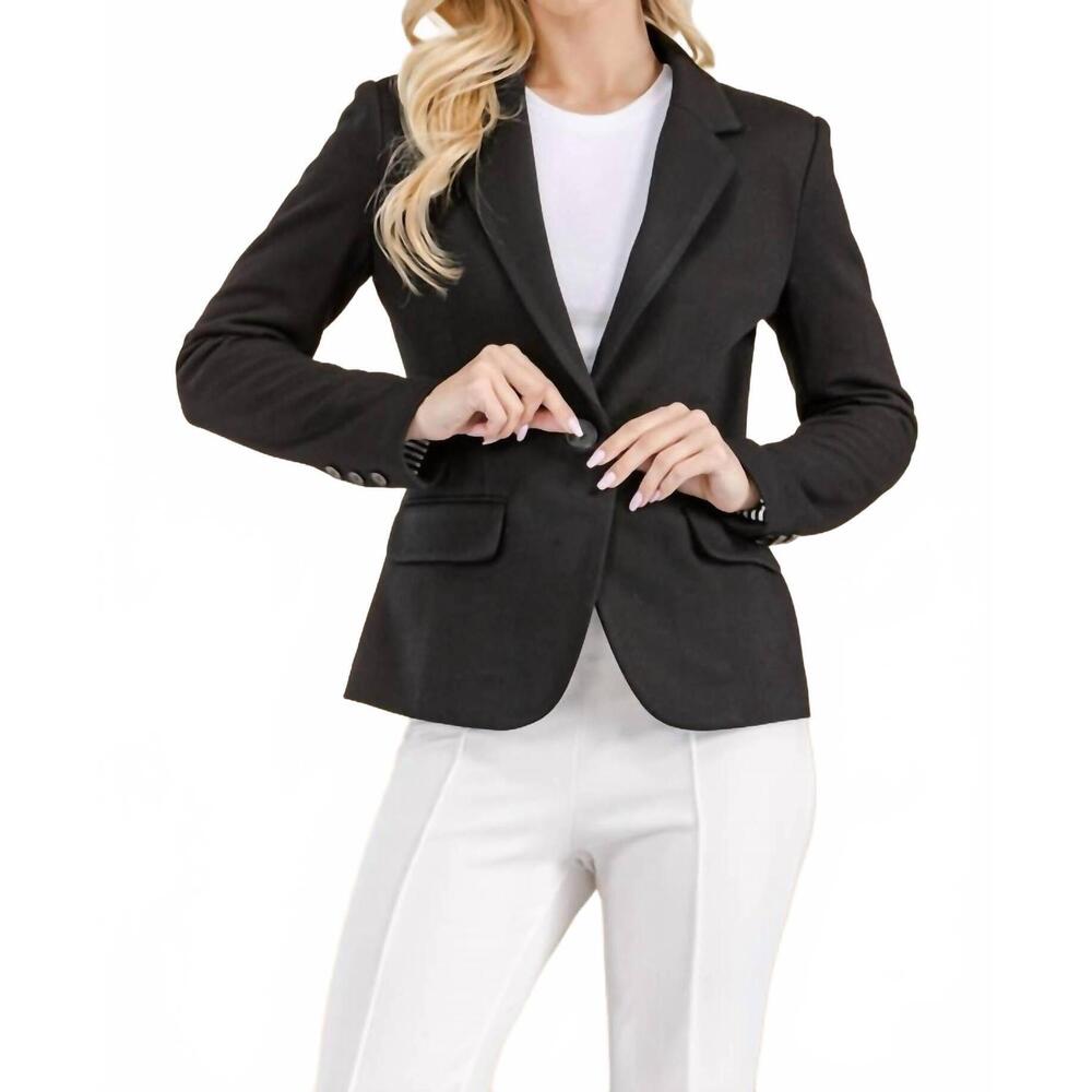 NEW NYLAND leonie fitted blazer in black